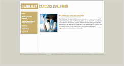 Desktop Screenshot of deadliestcancers.org