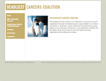 Tablet Screenshot of deadliestcancers.org